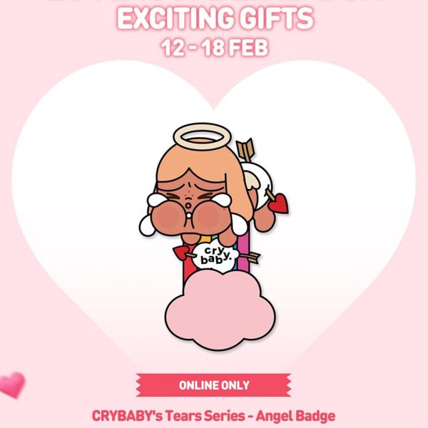 [GIFT] Spend $139+ to Get 1 CRYBABY Angel Badge | LOVE IS A BLIND BOX